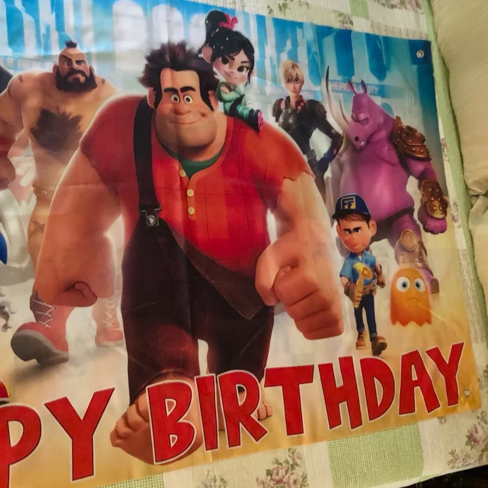Official Wreck-It Ralph Happy Birthday Party Banner